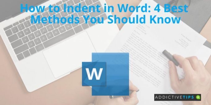 An illustrative image to show how to indent in Word