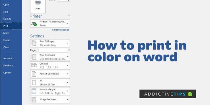 print-in-color-in-word
