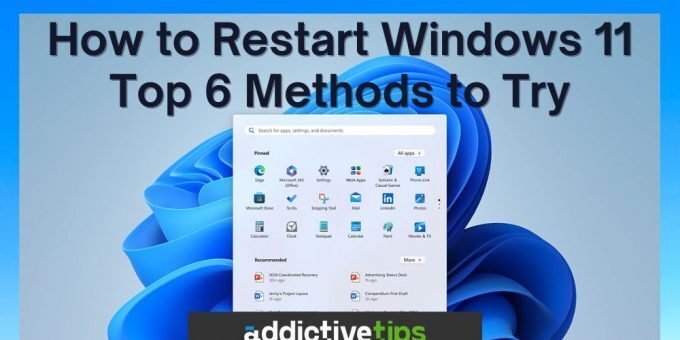 Restart Windows 11: 6 different methods