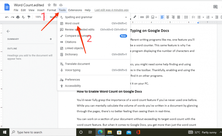 how-to-see-word-count-while-typing-on-google-docs