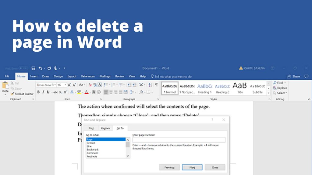 How To Delete A Page In Word A Step by step Guide