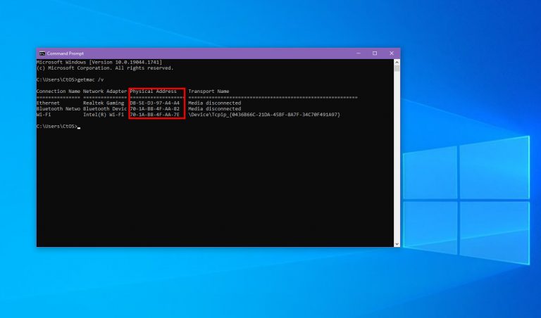 How To Find Mac Address On Windows 10 Addictivetips 2022