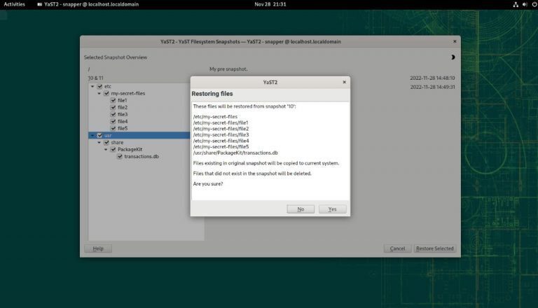 How to use snapshots on OpenSUSE - Addictive Tips Guide