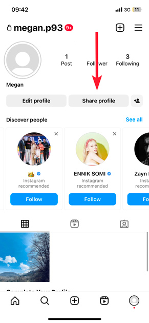 How to Copy and Share Instagram Profile Link?