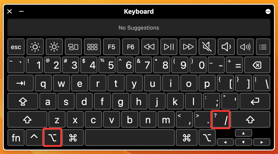 How To Make Divided By Symbol On Keyboard