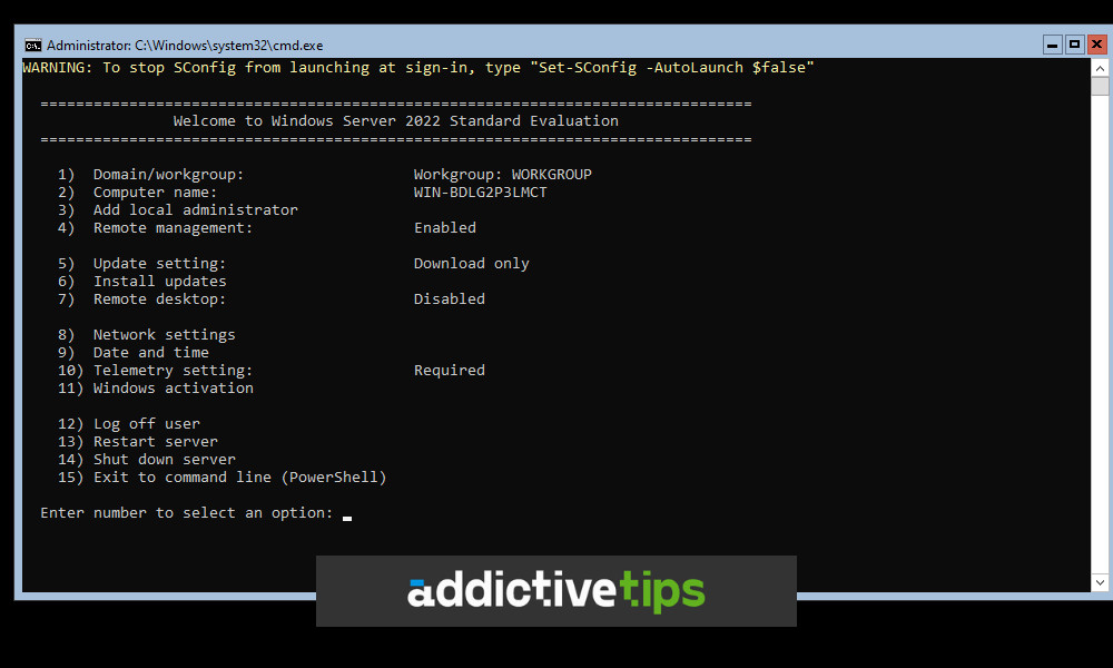 windows server 2022 core domain controller setup