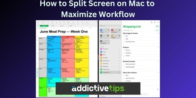 How to split screen on a mac